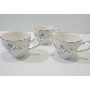 Vintage Johnson Brothers Summer Chintz Coffee Tea Cups Set of 3